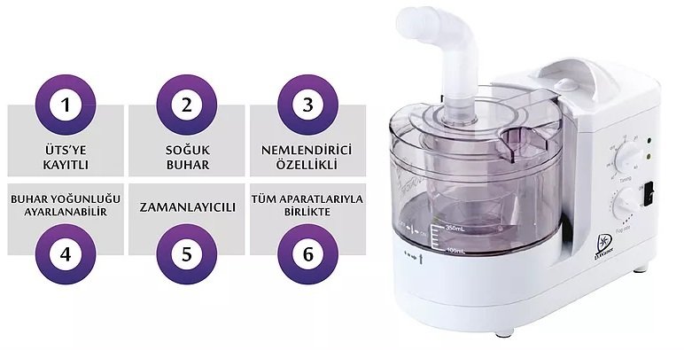 Soğuk Buhar Ss-6b Ultrasonik Nebulizatör