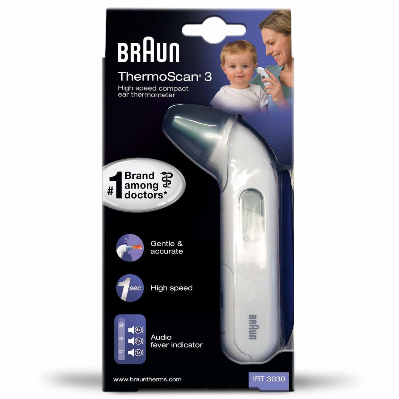 Braun Termometre Thermoscan Irt 3030 Ateş Ölçer Braun Kulaktan Ateş Ölçer