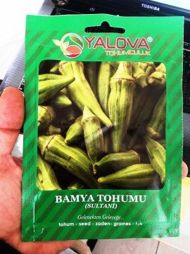 Bamya Tohumu Sultani 10 Gram Sertifikalı Yalova Tohumculuk