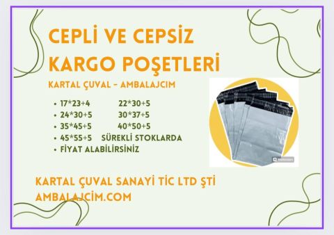 45*55+5 KARGO POŞETİ 100 ADET FİYATI