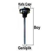 F32 PİSTON 27 mm HAVALI BRAD ÇİVİ TABANCA PİSTONU ÇEKİÇ DAHOO-NAİL-CATPOWER 3130-3170