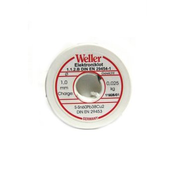 WELLER 1 mm LEHİM TELİ 25 ğr Pasta ile Beraber El 60/40-25