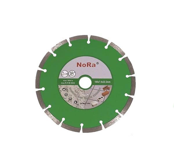 NORA 115 mm SOKETLİ ELMAS BETON KESME DİSKİ DUVAR-GRANİT-MERMER-BETON-TUĞLA