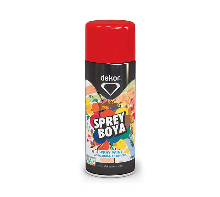 DEKOR 651 SPREY BOYA Spray Kırmızı 400 ml