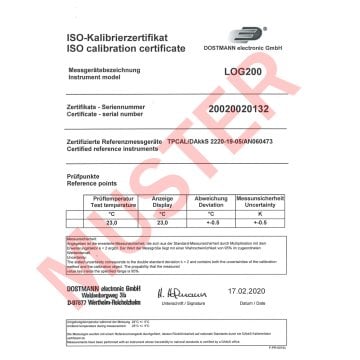 Sıcaklık Data Logger LOG200 31.1057.02