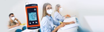 Yekpare CO2 gösterge, entegre sensörlü ve alarmlı