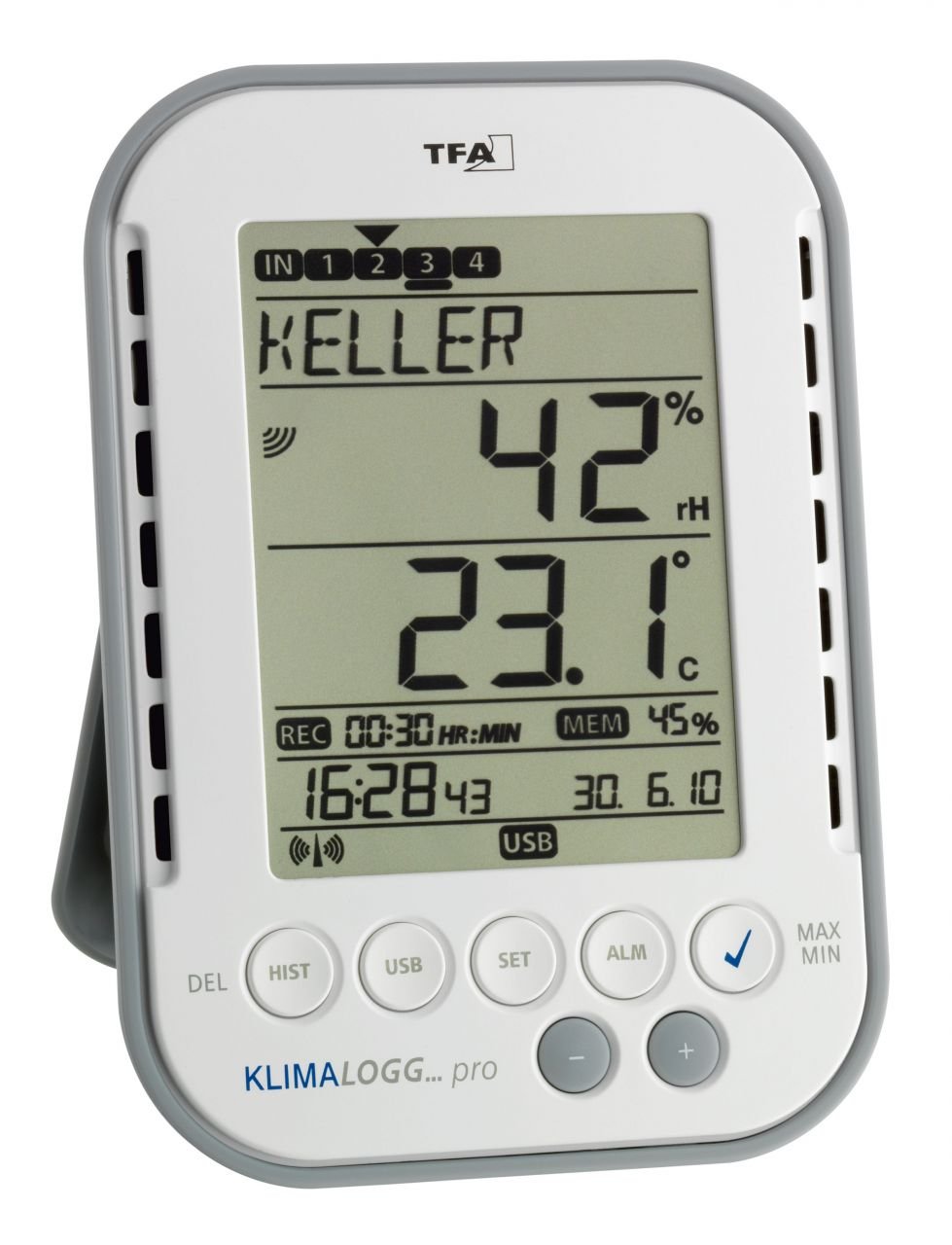 TFA 30.3039.IT KlimaLogg Pro  DataLogger Fonksiyonlu  Profesyonel Termo-Higrometre
