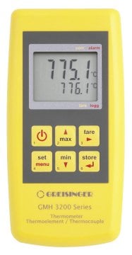 GMH 3251 2 k tipi girişli hızlı cevap veren termometre datalogger fonksiyonlu