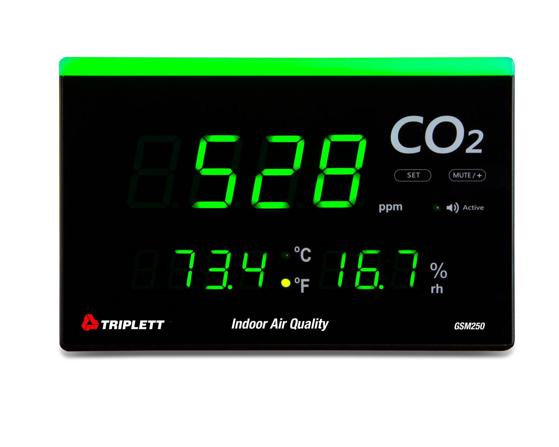 Hava Kalitesi CO2 Ölçer LED uyarılı dokunmatik ekranlı GSM250 Triplett