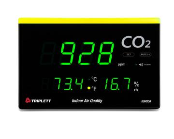 Hava Kalitesi CO2 Ölçer LED uyarılı dokunmatik ekranlı GSM250 Triplett