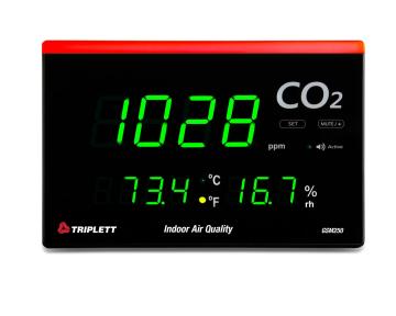 Hava Kalitesi CO2 Ölçer LED uyarılı dokunmatik ekranlı GSM250 Triplett