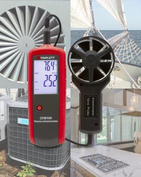 Termo Anemometre CFM CMM Hava Hızı, Akış ve Sıcaklığı Ölçer CFM100 Triplett