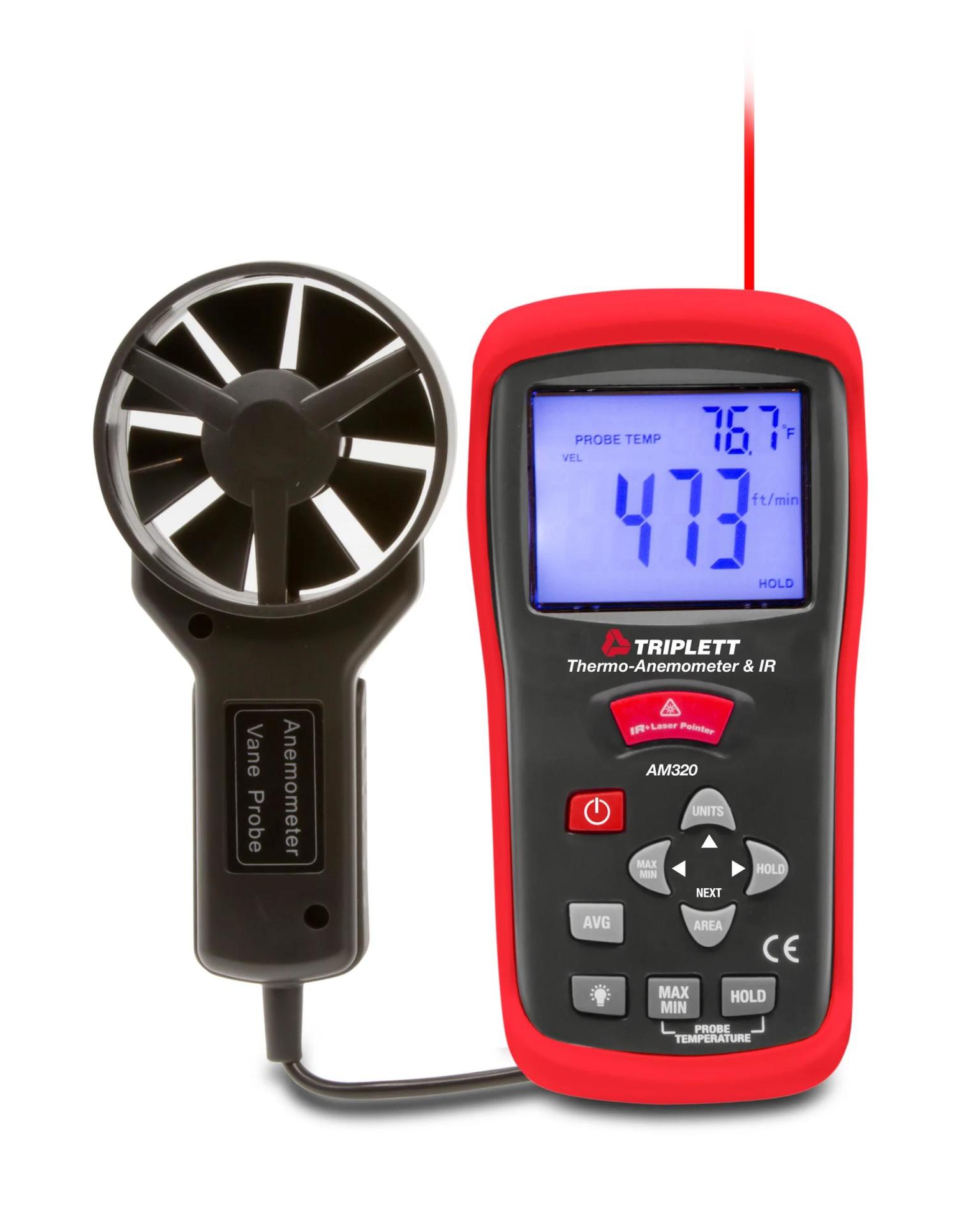 Termo Anemometre ve Kızıl Ötesi Termometre AM320 Triplett