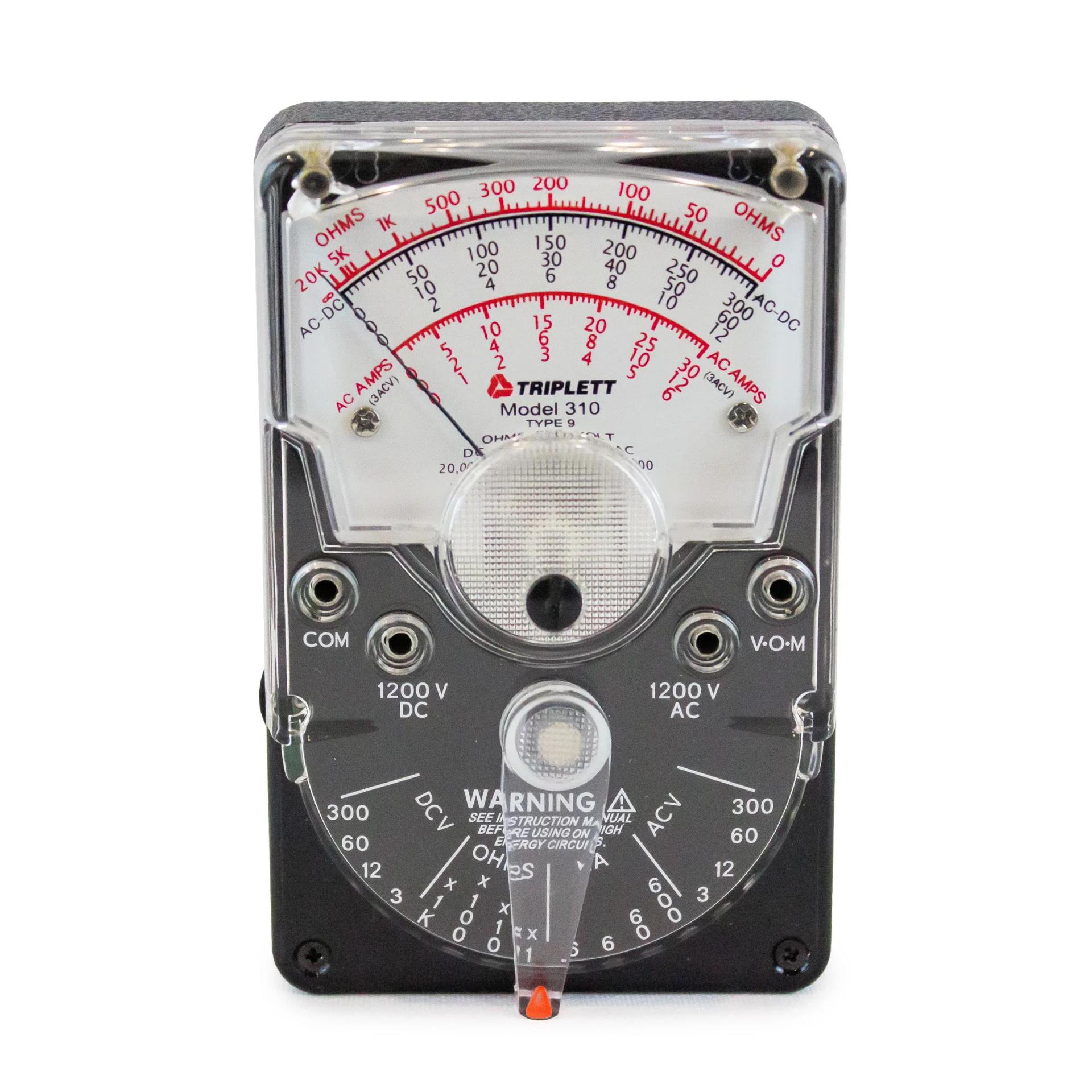 Analog Multimetre 310 18 aralıklı AC/DC 1200 Volta kadar TRIPLETT