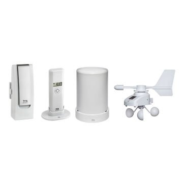 Weather station set with climate, rain gauge and wind meter WEATHERHUB 31.4005