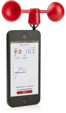 TFA 42.6002.05 Akıllı telefon rüzgar sensörü, anemometre