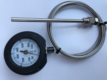 Gemi Egzost Termometresi Silikon yağlı +50 +650°C