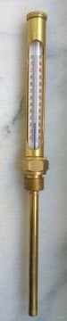 Pirinç Mahfazalı Sanayi Termometresi 0+120C Cıvalı