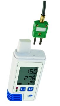 5005-0214 Sıcaklık Nem ve 2 adet K-tipi harici sensör girişli Datalogger