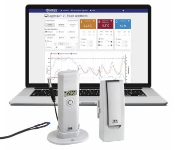 TFA 31.4016.02 WeatherHub Observer Isıtıcı Kontrol Başlangıç Seti, Sıcaklık/Nem transmitterli ve özel kablolu sensörlü