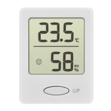 Dijital termo-higrometre 30.5041 beyaz ve siyah