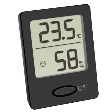 Dijital termo-higrometre 30.5041 beyaz ve siyah