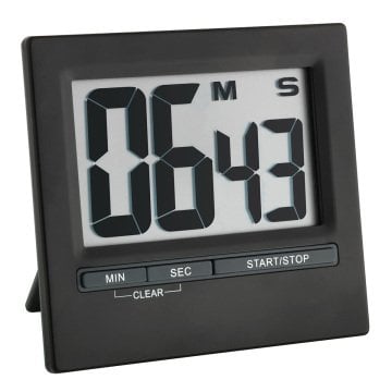 Dijital timer ve kronometre; aluminyum yüzeyli 38.2013