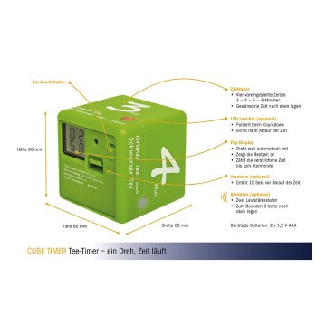 Dijital çay pişirme için timer CUBE TIMER 38.2035