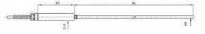 PT100, Referans standardı, -40...+500°C, 300 x 4mm Dostmann 6000-1080