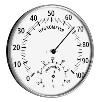 Analog Metal halkalı Termo-higrometre  45.2019