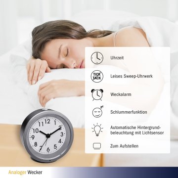 Analog alarm saati 60.1034