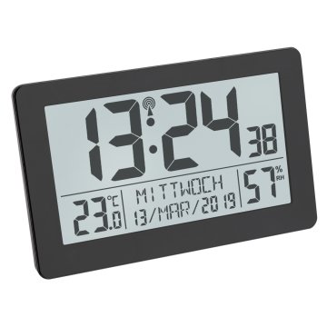 Radyo-kontrollü duvar saati oda klimalı 60.2557.01