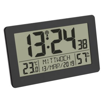 Radyo-kontrollü duvar saati oda klimalı 60.2557.01