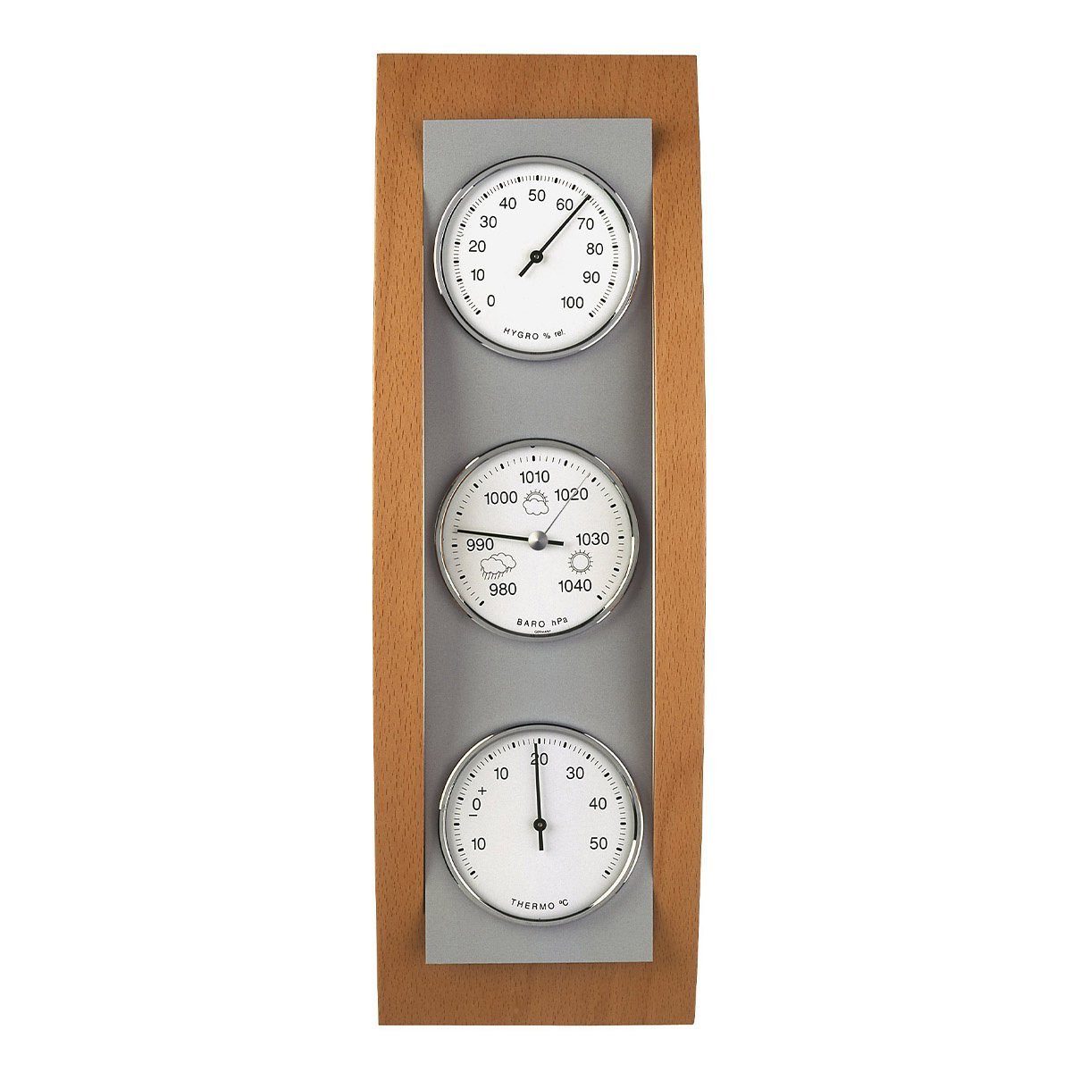Analog hava istasyonu aluminyum ve tahtadan mamul 20.1082.05