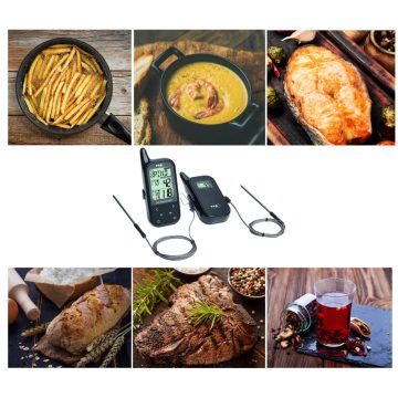 Telsiz Barbekü et/fırın termometre KÜCHEN-CHEF TWIN 14.1511.01