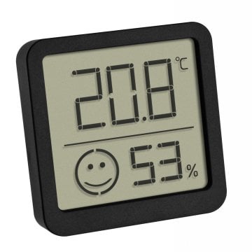 Dijital termo-higrometre konfor seviyeli  siyah 2li 30.5053.01.02