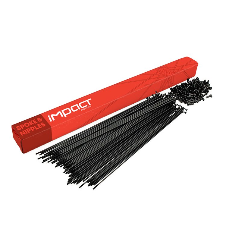 İmpact 2x288mm Paslanmaz Jant Teli Siyah 72 Adet