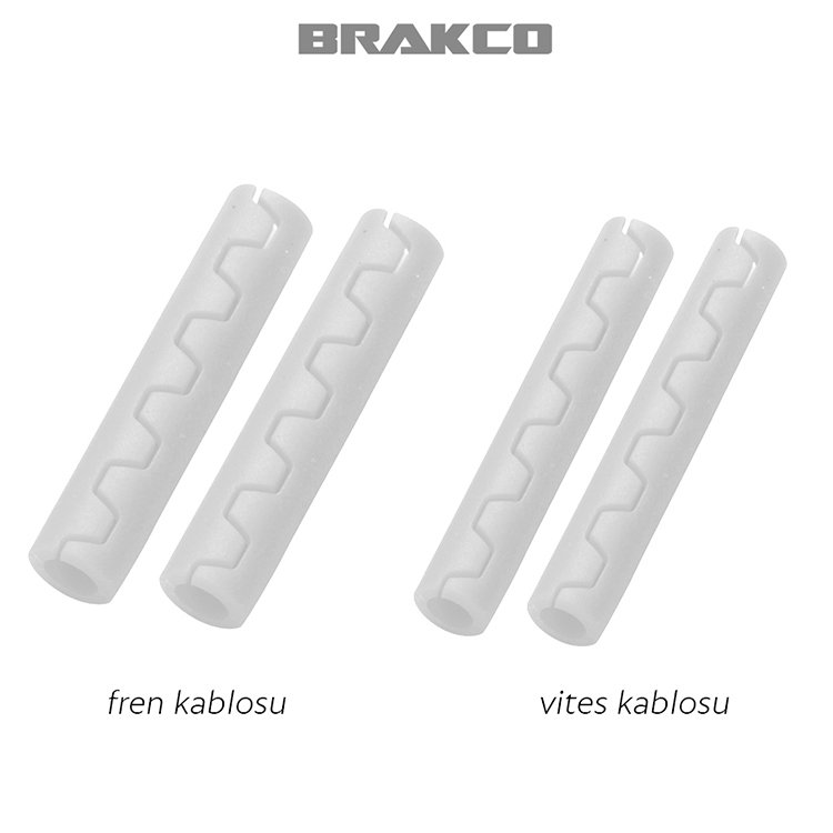 Brakco Vites Fren Kablo Koruma Seti Beyaz