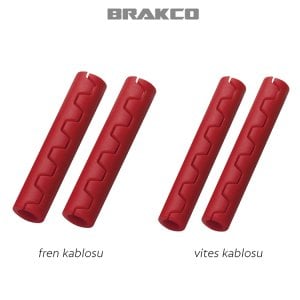 Brakco Vites Fren Kablo Koruma Seti Kırmızı