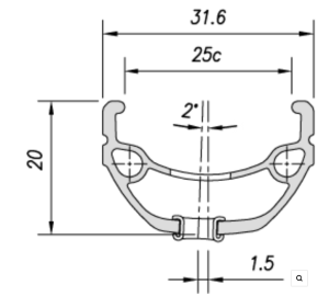 Mach1 Kargo 20'' Jant Çemberi 32 Delik Disk Fren Siyah Yüzüklü