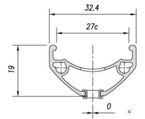 Mach1 Cross-R27 27.5'' Jant Çemberi 36 Delik Disk Fren Siyah Yüzüklü