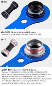 Toopre TL-FC25 Bisiklet Orta Göbek Anahtarı 41/44MM