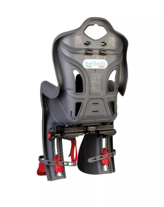 Bellelli B-One Çocuk Koltuğu Bagaj Bağlantılı Gri-Kırmızı Made in Italy