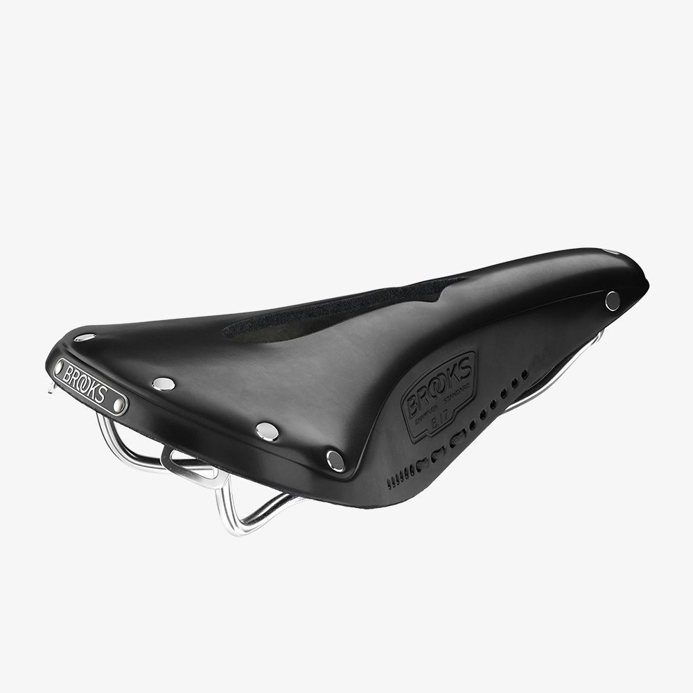 Brooks B17 Carved Sele Siyah