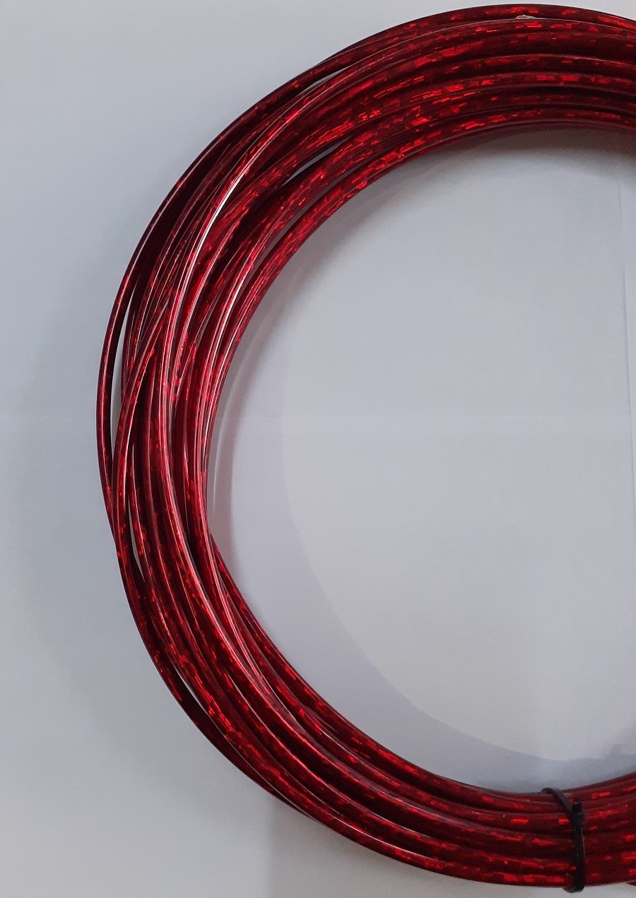 Fren Dış Kablo Kırmızı Kristal Renk 5mm