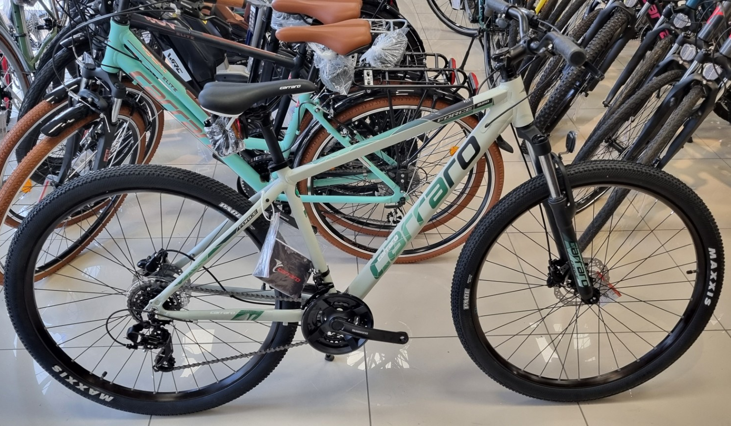 Carraro Force 920 Dağ Bisikleti 29 Jant -48cm -Mat Gri-Yeşil
