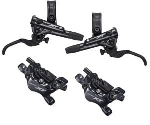 Shimano Deore XT M8100 4 Piston Hidrolik Disk Fren Seti (BL-M8100/BR-M8120)