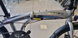 Carraro Flexi 108 HD Katlanır Bisiklet Hidrolik Disk -Gümüş-Turkuaz