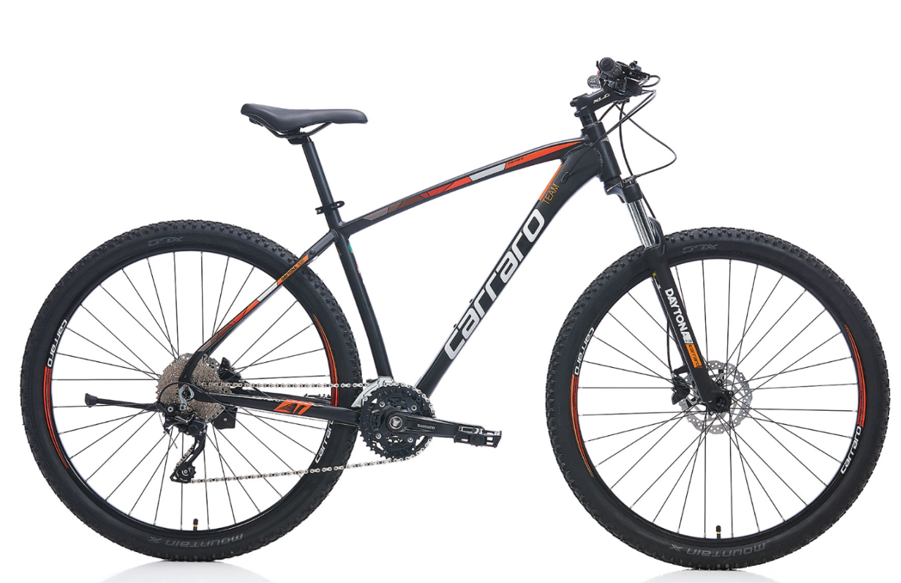 Carraro Daytona 730 Dağ Bisikleti 27.5 Jant -48cm- Mat Siyah-Turuncu