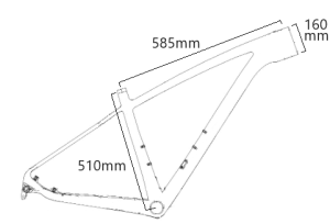 Carraro Team 26'' Mtb Karbon Kadro 51cm Beyaz